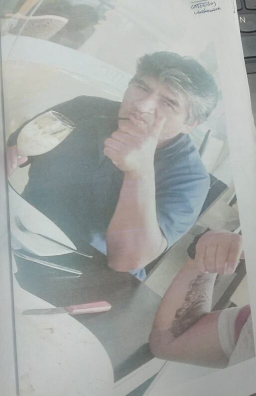 Fotografía de agente de Orión, "Roy" hallada en casa de Melva Beraún este año