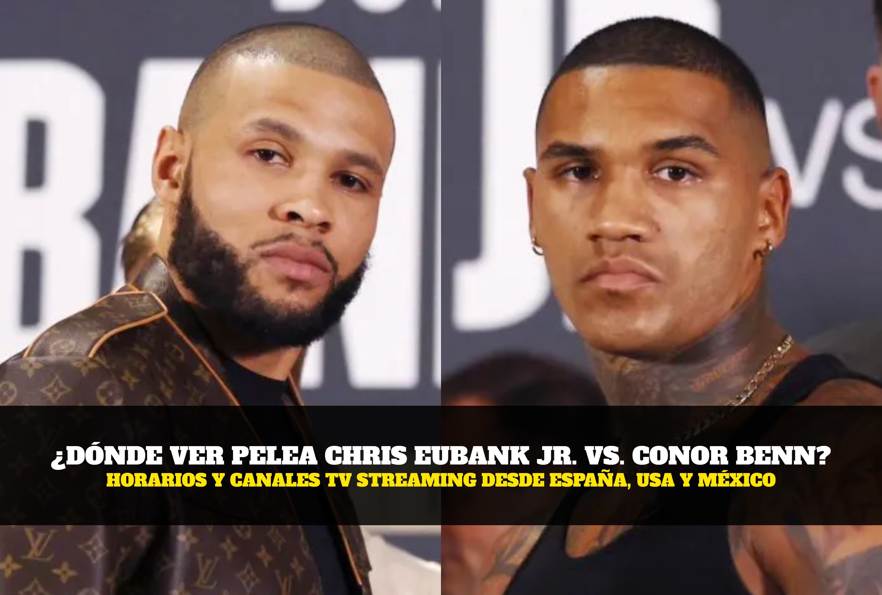 Consulta horarios y canales para ver Eubank Jr. vs. Benn EN VIVO en España, Estados Unidos y México. (Foto: BeFunky / Mag)