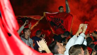 Selección de Albania fue ovacionada tras bronca ante Serbia
