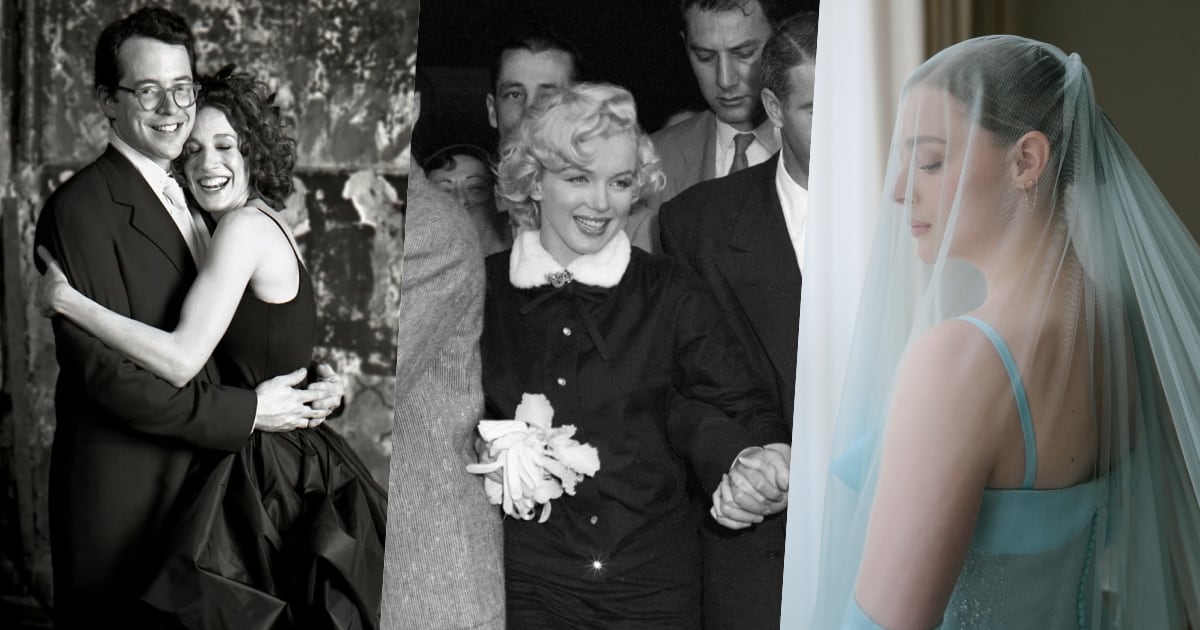 Novias que dijeron sí al color: de Marilyn Monroe a Chloë Grace Moretz, las celebridades que rompieron con el vestido blanco
