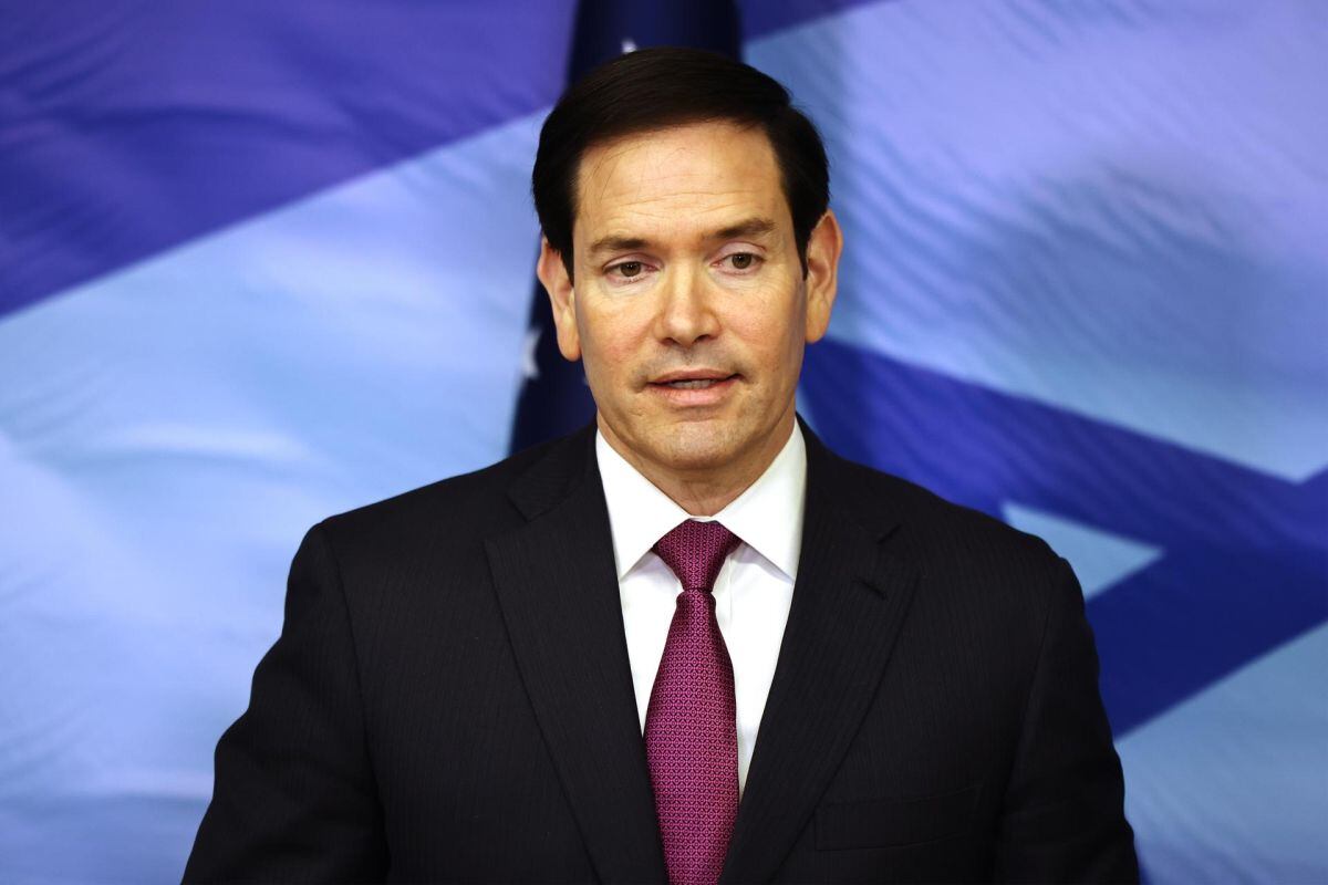 Marco Rubio durante una rueda de prensa con Benjamin Netanyahu, tras su reunión en la oficina del primer ministro en Jerusalén el 23 de octubre de 2025. Foto: EFE/EPA/Fadel SENNA