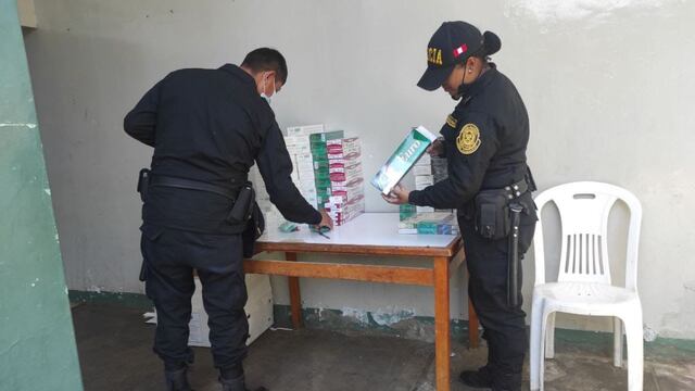 Piura: incautan cigarrillos de contrabando en puestos de mercado informal