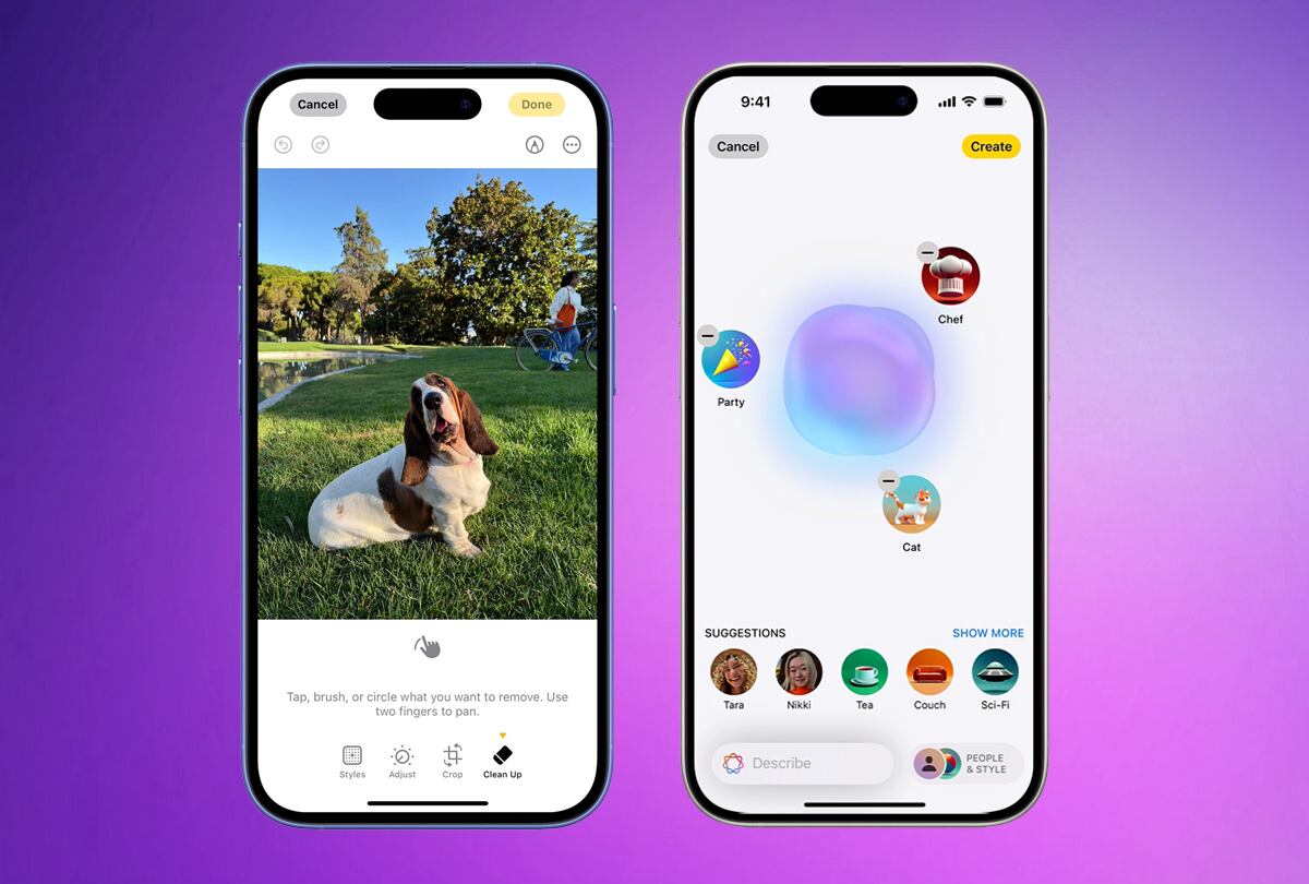 Con Apple Intelligence podrás hasta crear imágenes sin necesidad de otros programas. (Foto: Apple)