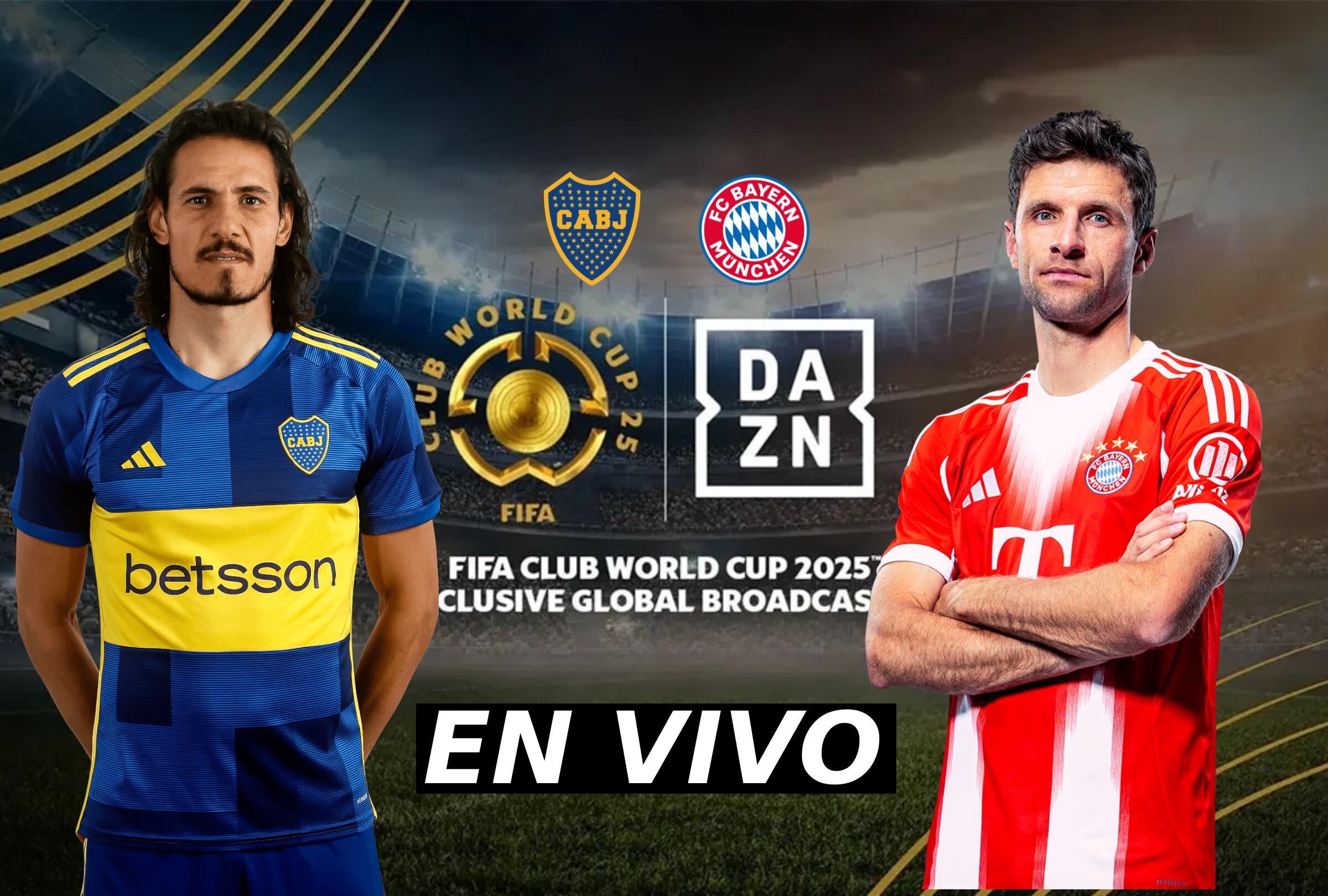 Cobertura oficial de DAZN para ver el partido Boca Juniors vs. Bayern Múnich este viernes 21 de junio por la fecha 2 del grupo C del Mundial de Clubes (Foto: DAZN / MAG - Noé Yactayo)