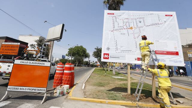 Callao: cierre de Av. Óscar R. Benavides por obras de la Línea 2 del Metro de Lima causa sorpresa a conductores | VIDEOS