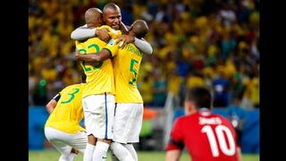 Brasil y su festejo tras clasificar a semifinales del Mundial