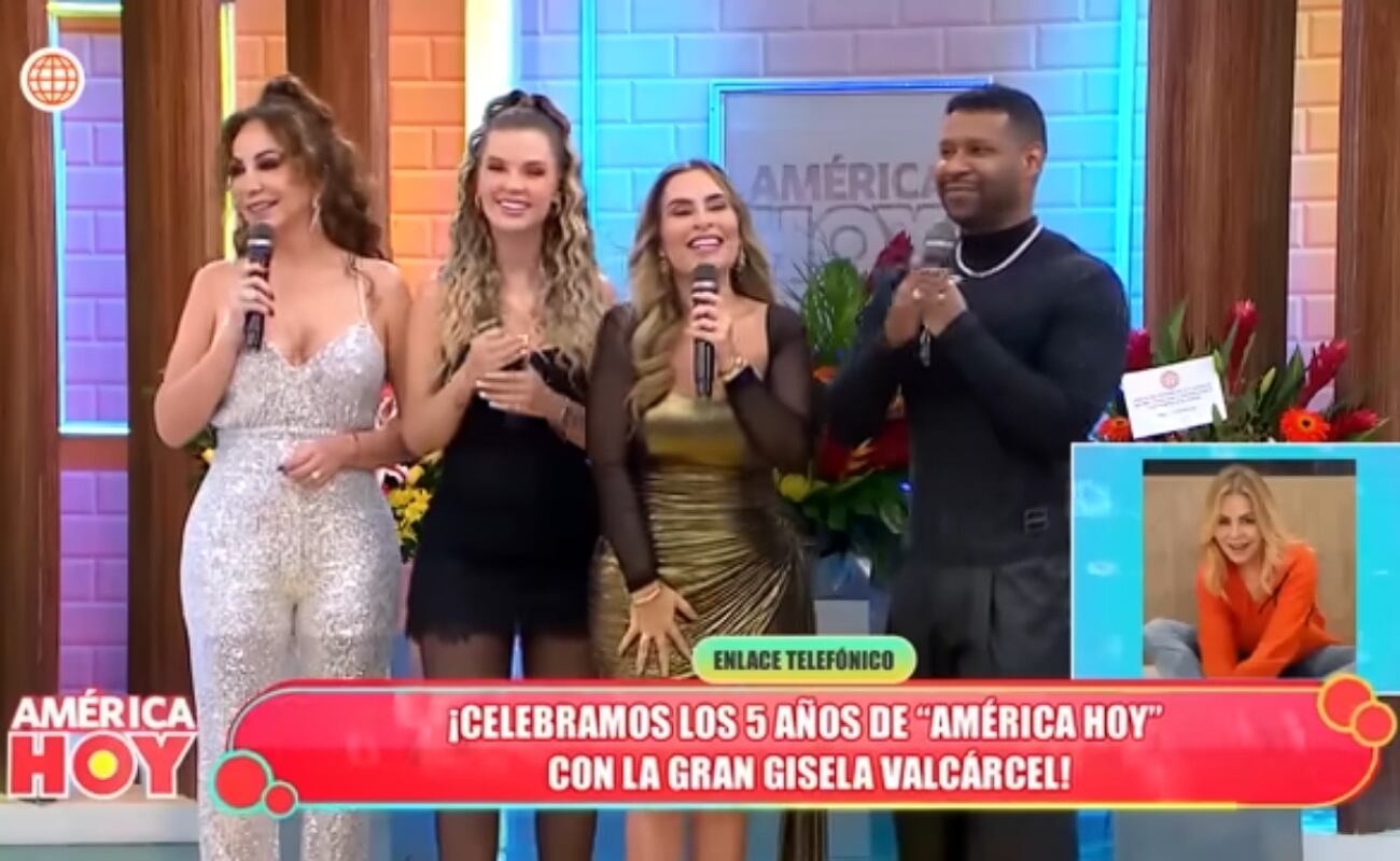 Gisela Valcárcel salió a defender el 'llanto' de su hija Ethel Pozo en el aniversario de "América Hoy". Foto: Captura.