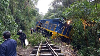 Cusco: tren de PeruRail que trasladaba 10 pasajeros se descarrila por caída de piedras en vía férrea