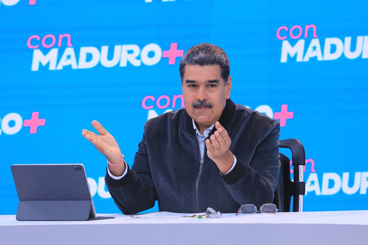 El presidente de Venezuela, Nicolás Maduro, durante su programa semanal "Maduro+", el 4 de septiembre de 2023, en Caracas, Venezuela. (Foto de Prensa Miraflores)