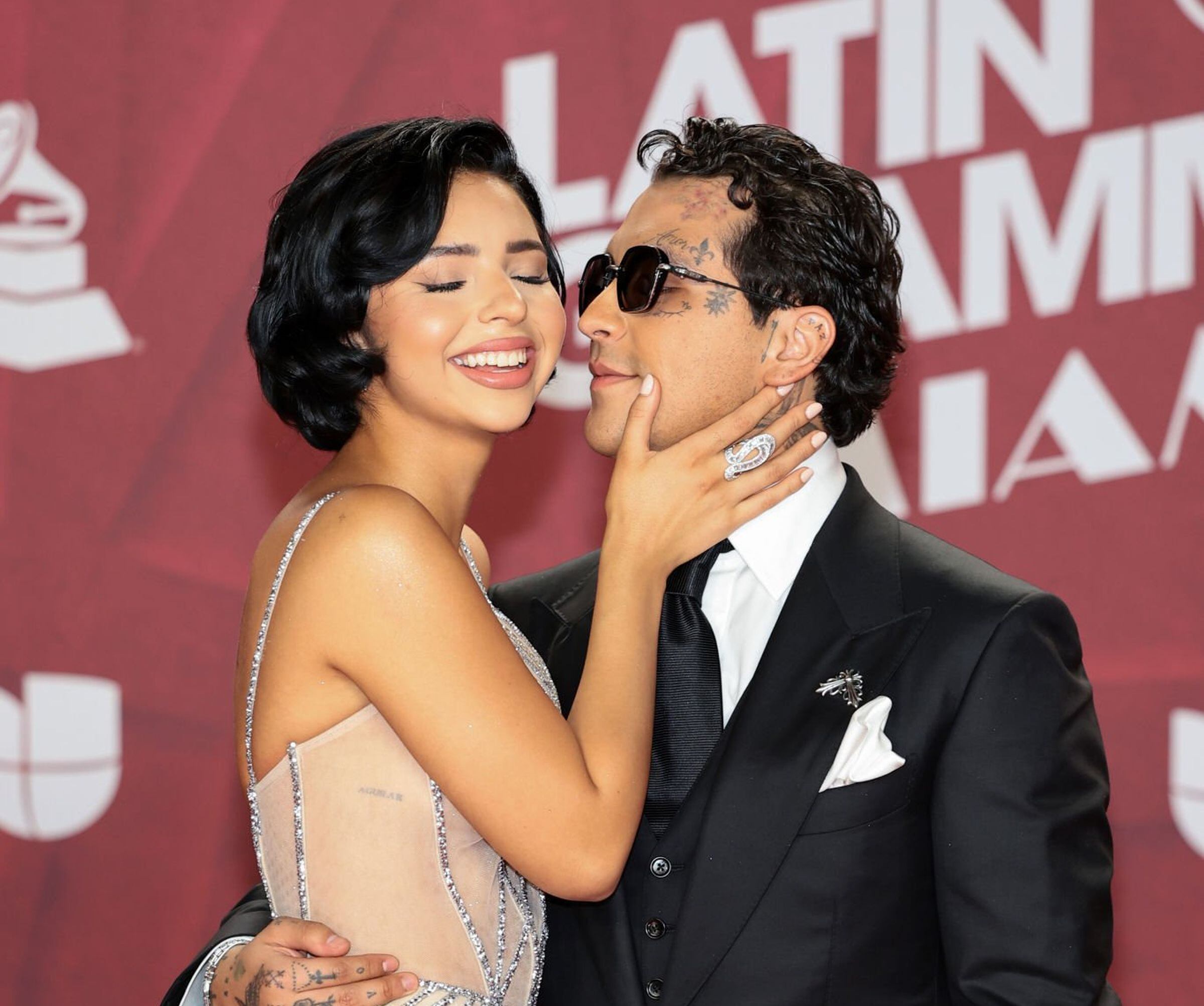 Ángela Aguilar y Christian Nodal se casaron el 24 de julio de 2024 en la Hacienda San Gabriel de las Palmas. (Foto: Dimitrios Kambouris / Getty Images)