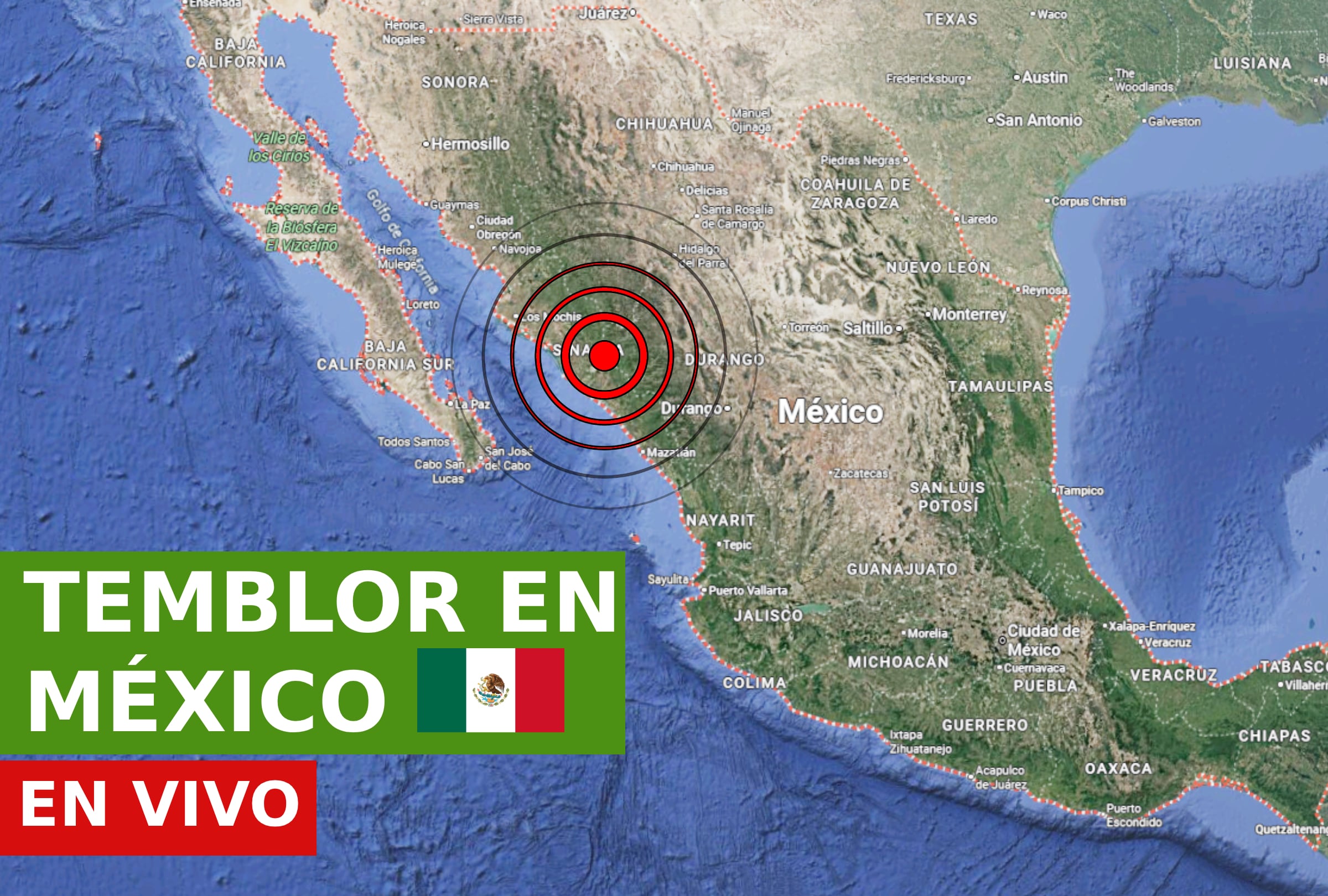 CIUDAD DE MÉXICO (MÉXICO), 02/01/2026.- Sigue el reporte oficial del Servicio Sismológico Nacional (SSN) sobre los últimos temblores registrados en México hoy, 02 de enero de 2026, en los estados de CDMX, Guerrero, Chiapas, Michoacán, Oaxaca, Colima, entre otros. IMAGEN CREADA POR NOÉ YACTAYO CON FOTO DE GOOGLE MAPS PARA MAG DE EL COMERCIO