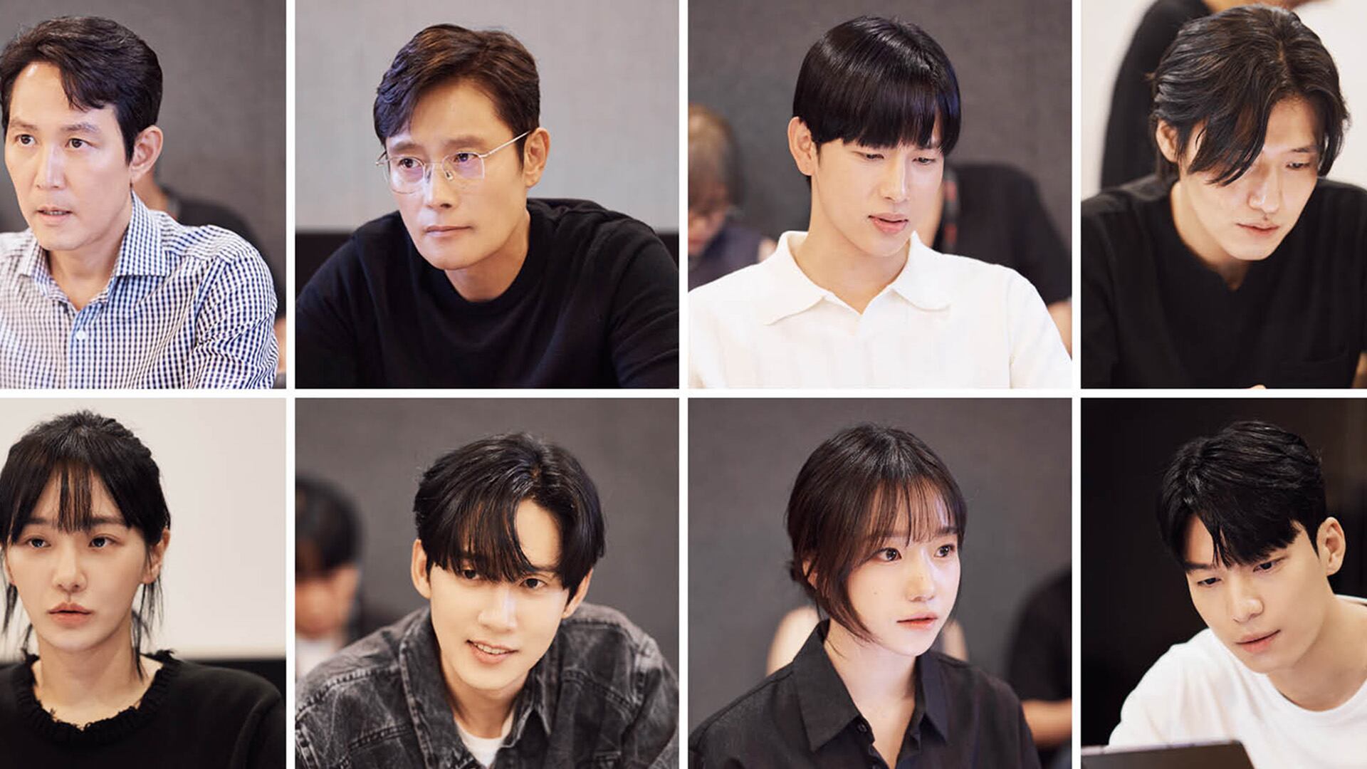 El equipo de "El juego del calamar 2" en el detrás de cámaras de la serie coreana (Foto: Netflix)