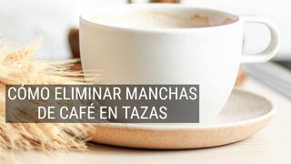 Así puedes quitar las manchas de café en tus tazas