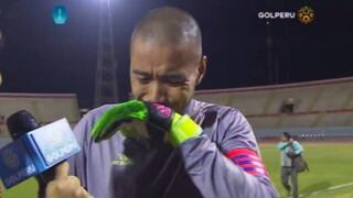 Manuel Heredia lloró al terminar partido entre Bocana y Vallejo