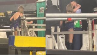 El primer beso público entre Taylor Swift y Travis Kelce, tras el segundo show en Argentina