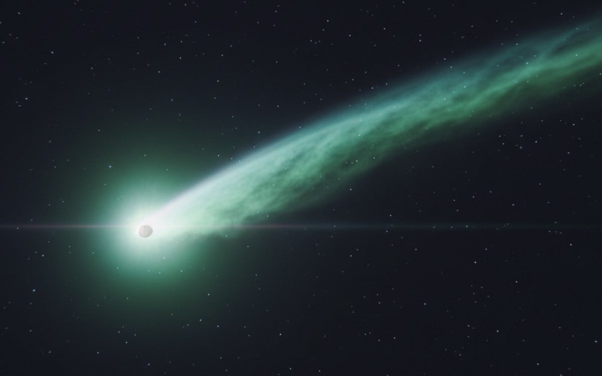 El cometa interestelar 3I/ATLAS fue observado recientemente por el telescopio Gemini North, que confirmó un aumento de brillo y un cambio de color. (Imagen referencial creada por El Comercio MAG usando la IA de "Perplexity")