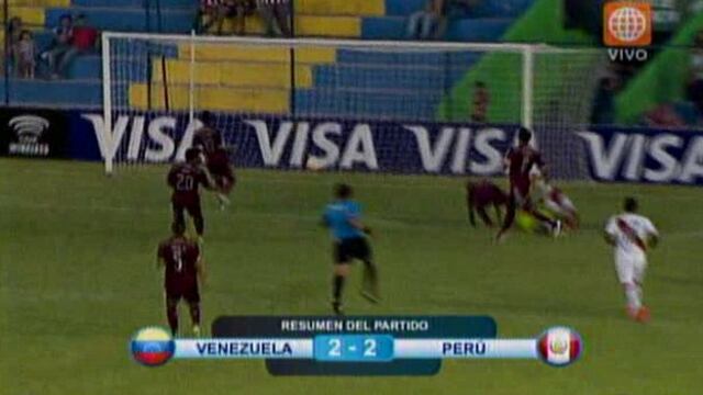 Sub 17: Perú empató 2-2 ante Venezuela tras ir cayendo 2-0