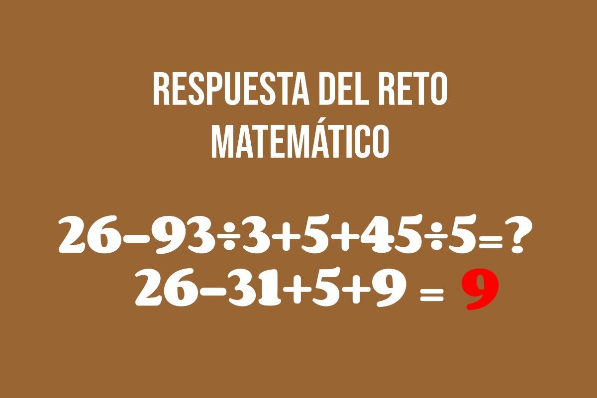 Seguir el orden de las operaciones era clave para encontrar la solución de ese reto matemático. (Imagen: Mag)