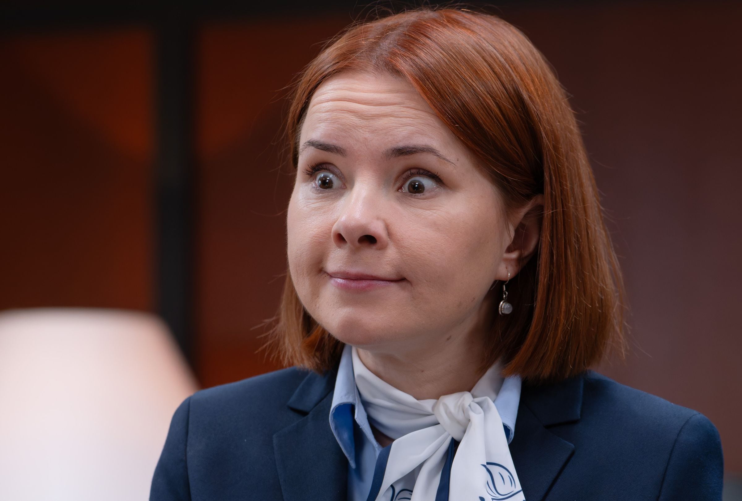 Aitziber Garmendia como Olivia en una escena de la temporada 3 de la serie española "Muertos S.L." (Foto: Netflix)