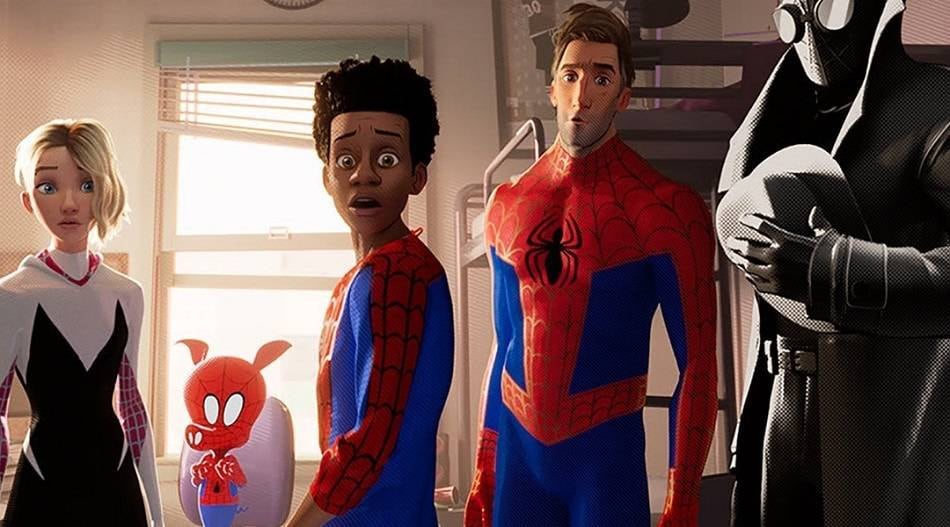 Gwen Stacy, Miles Morales y Peter B. Parker en “Spider-Man: Into the Spider-Verse" (Foto: Sony Pictures Releasing)