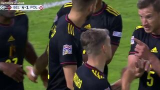 El golazo de Trossard en el 6-1 de Bélgica sobre Polonia por la Liga de Naciones