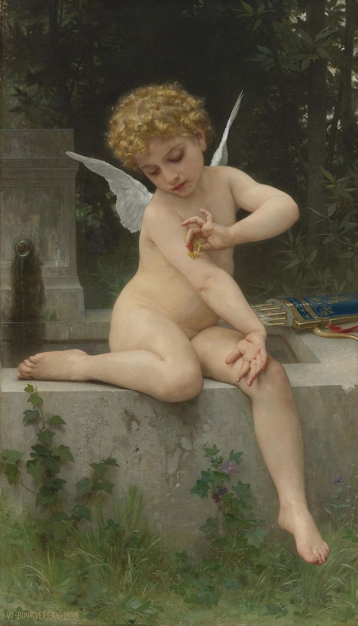 Cupido con una mariposa, obra de William-Adolphe Bouguereau, 1888 (Foto: Wikipedia)