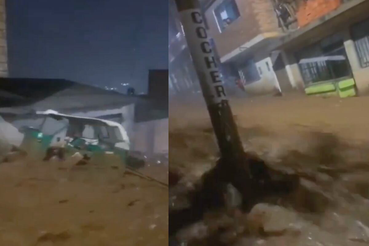 La tragedia se reportó el lunes 11 de noviembre. Quebradas se activaron por fuertes lluvias. Foto: composición EC/captura X