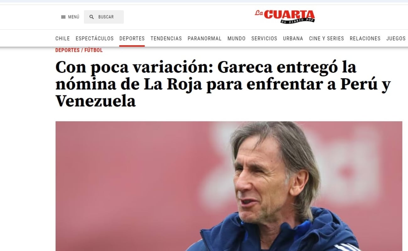 Arturo Vidal no fue tomado en cuenta para integrar la lista de convocados por Ricardo Gareca en esta nueva fecha doble de las Eliminatorias Sudamericanas. Foto: Captura La Cuarta