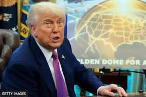 El "Domo Dorado" de más US$1 billón que Trump quiere construir pero no protegería a EE.UU. de un ataque masivo de Rusia o China