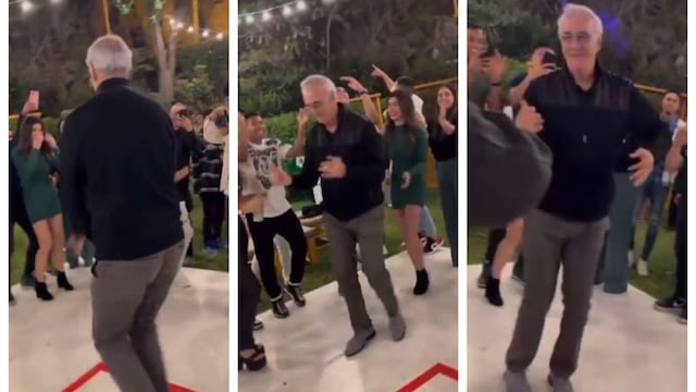 ¡Se robó el show! Jorge Fossati bailó al ritmo de salsa en celebraciones de Universitario | VIDEO
