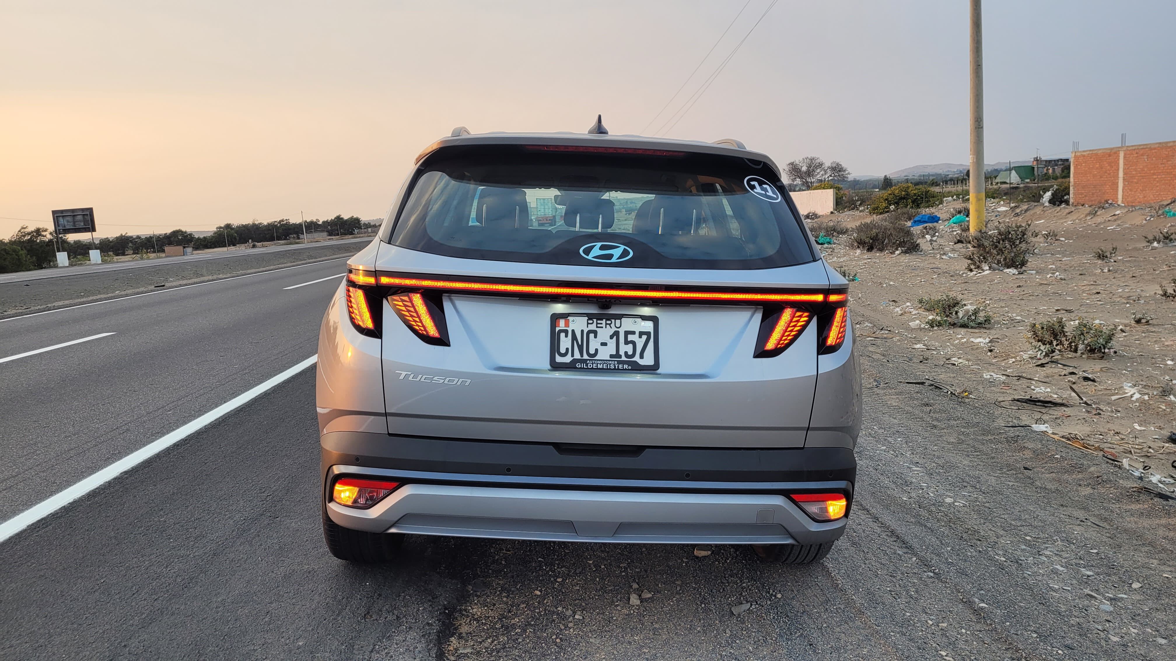 El diseño característico del posterior del nuevo Tucson. (Foto: Fernando Roca)