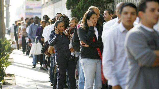 Desempleo en Lima cae a 5,7% interanual entre abril y junio