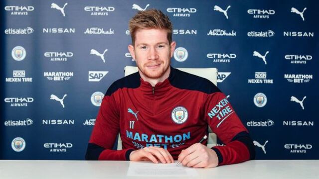 Kevin De Bruyne renovó contrato con Manchester City hasta el 2025