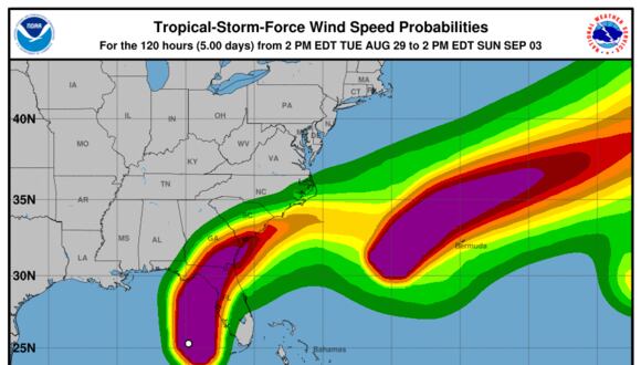 El huracán Idalia tocará tierra en Florida en categoría 3. (NHC).