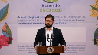 Boric envía al Congreso la adhesión de Chile a acuerdo regional ambiental de Escazú