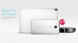 Google presentó los Nexus 6 y 9 con el nuevo Android: Lollipop