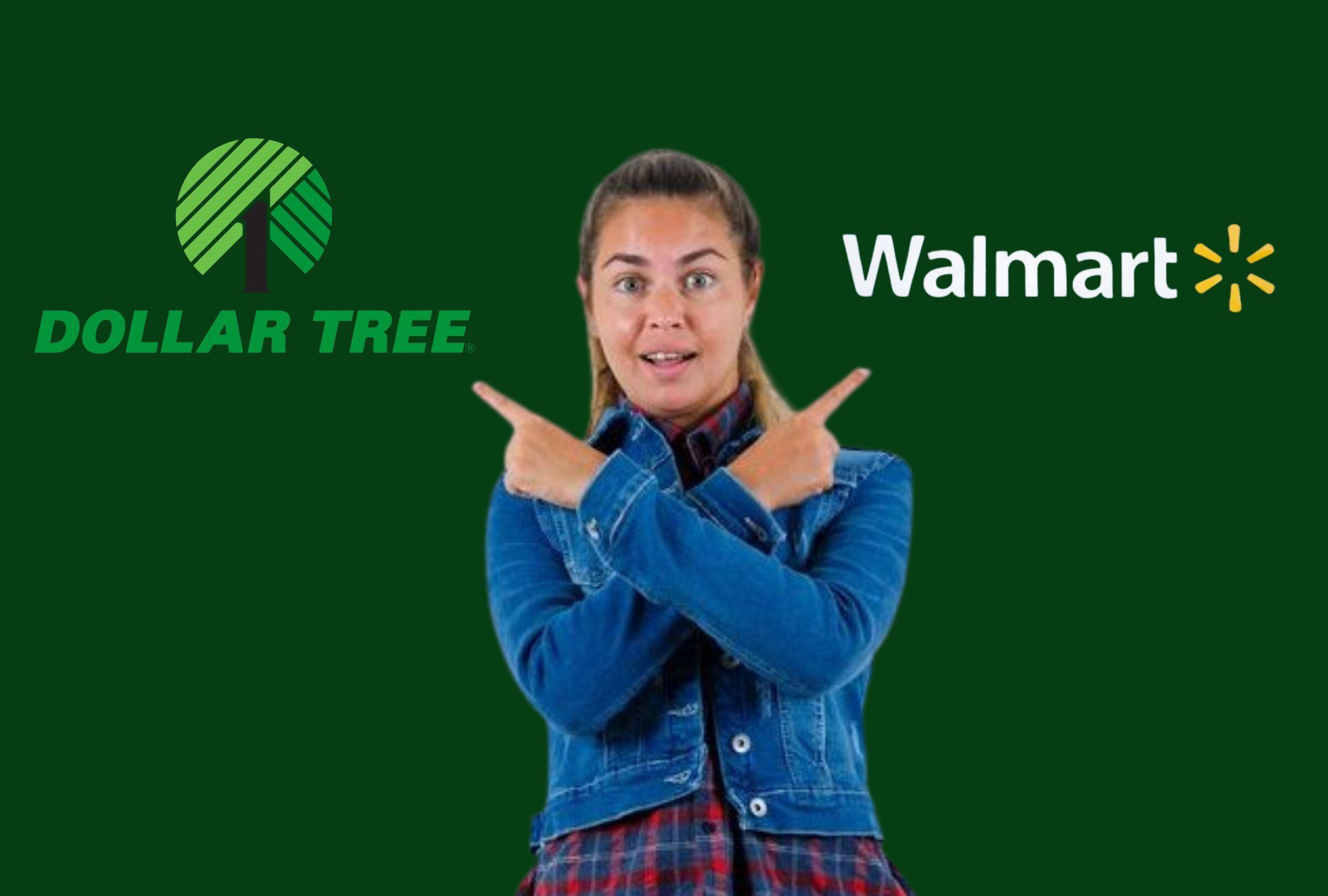 No es la primera vez que una cadena estadounidense toma una drástica decisión, por lo que no puede evitarse ser comparada (Foto: Freepik / Dollar Tree / Walmart)