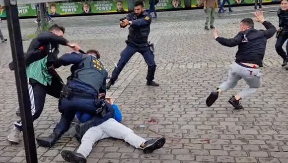 El activista de extrema derecha Michael Stürzenberger y un policía fueron apuñalados por un hombre con un cuchillo en Alemania. El atacante fue asesinado a tiros. (Foto: Captura de video de X)