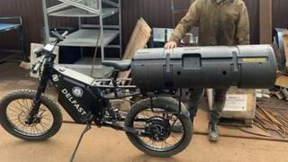¿Bicicleta eléctrica con lanzacohetes? Proyecto plantea usar la eBike como vehículo de guerra