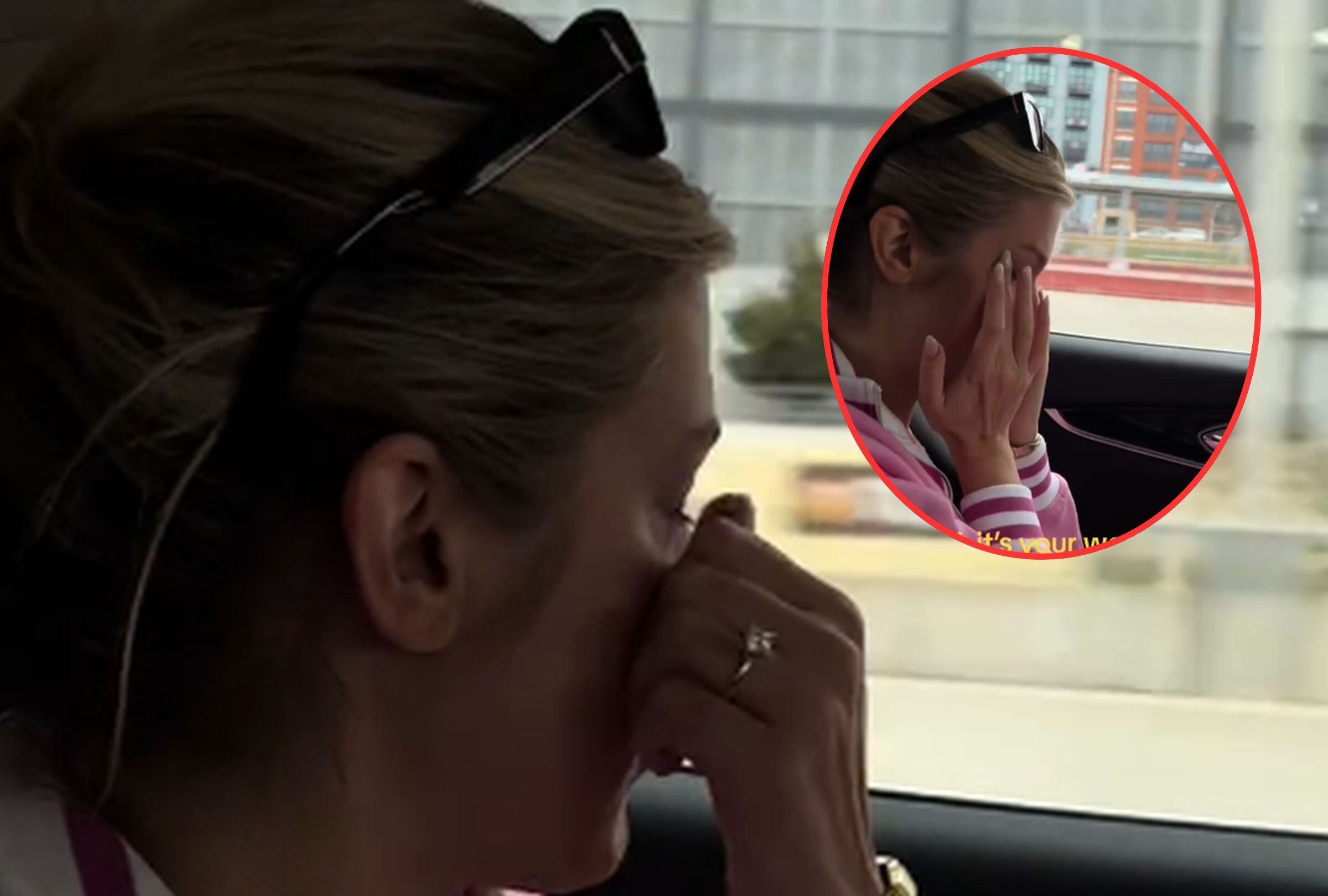 En esta imagen se aprecia a la mujer que tomó un taxi en el día de su boda y se puso a llorar por lo que le dijo el conductor. (Foto: @camryjc / TikTok)