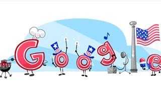 Google celebra el día de la Independencia de los Estados Unidos con interactivo Doodle