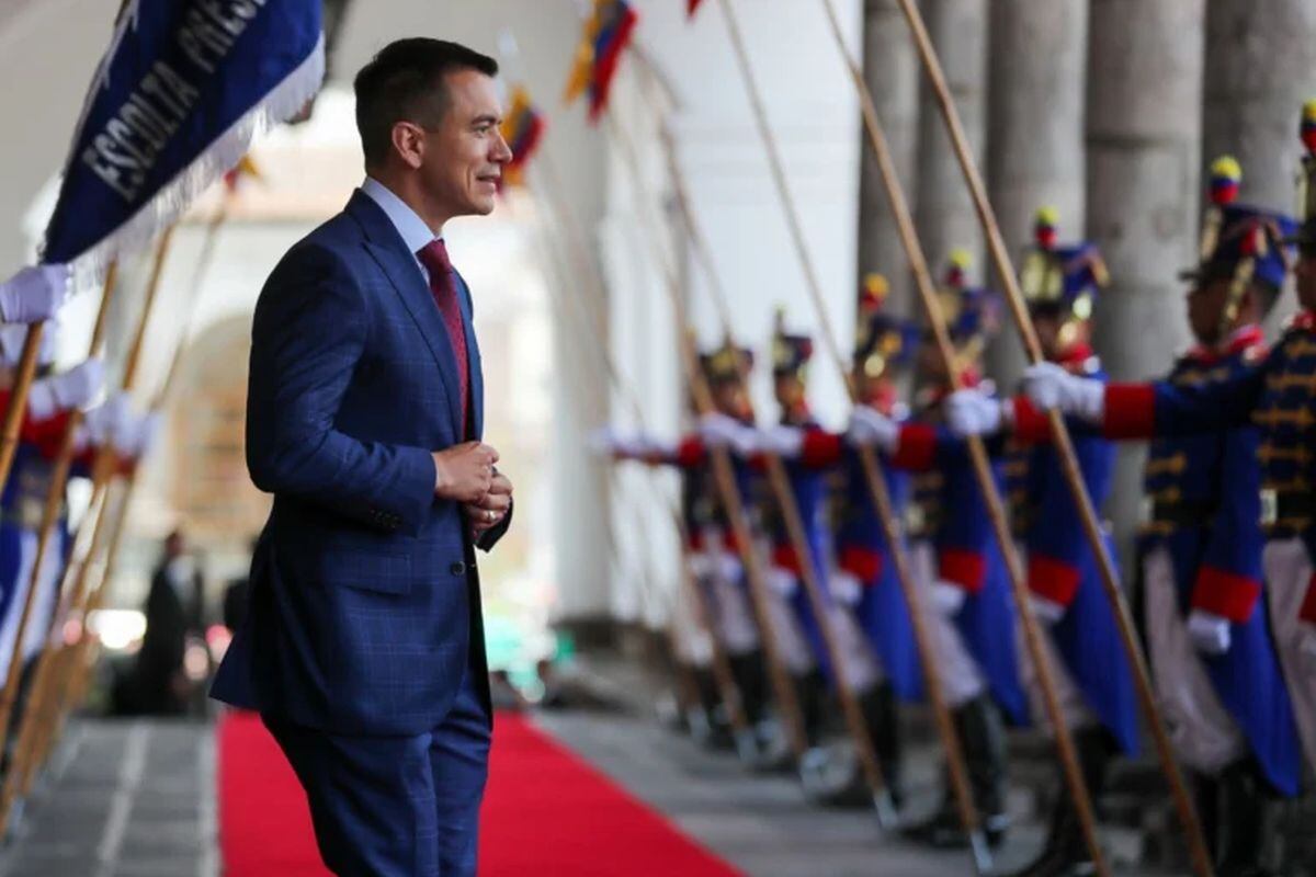 Fotografía de archivo del presidente de Ecuador, Daniel Noboa. Foto: EFE