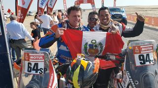 Peruanos a un día de finalizar el Dakar: “Ese podio paga toda la carrera”