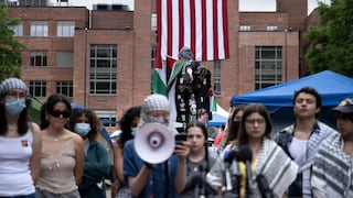La policía desmantela el campamento de protesta en la Universidad George Washington