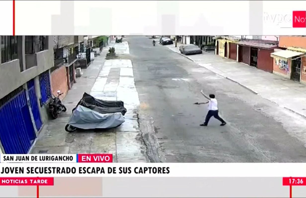 Un hombre logró escapar de inmueble tras ser secuestrado hace una semana. (Foto: TV Perú Noticias)