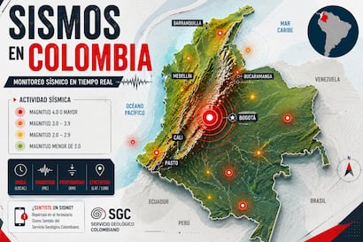Temblor en Colombia EN VIVO hoy, miércoles 14 de octubre: hora exacta, magnitud y dónde fue el epicentro del último sismo, según el SGC