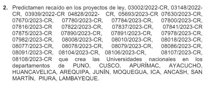 Predictamen se aprobó ayer en Comisión de Educación del Congreso. Reúne más de 30 proyectos de ley elaborados por más de 15 parlamentarios.
