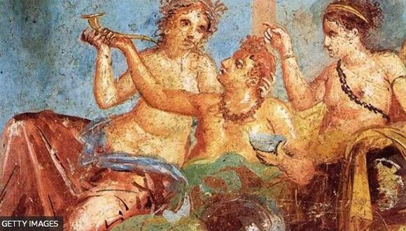 Así, sólo si eras rico... (fresco de la Casa de los Amantes de Pompeya). / Getty Images.