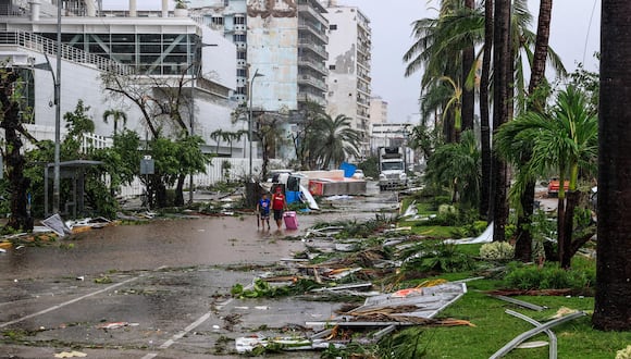 El huracán Otis destruyó Acapulco, en México. (Foto: EFE/ David Guzmán).
