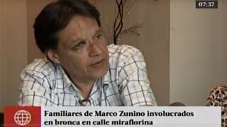 Familia acusada de agresión por Marco Zunino dio su versión